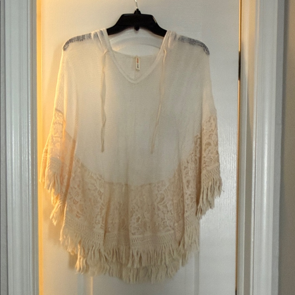 Orange Creek Cream Knit Top